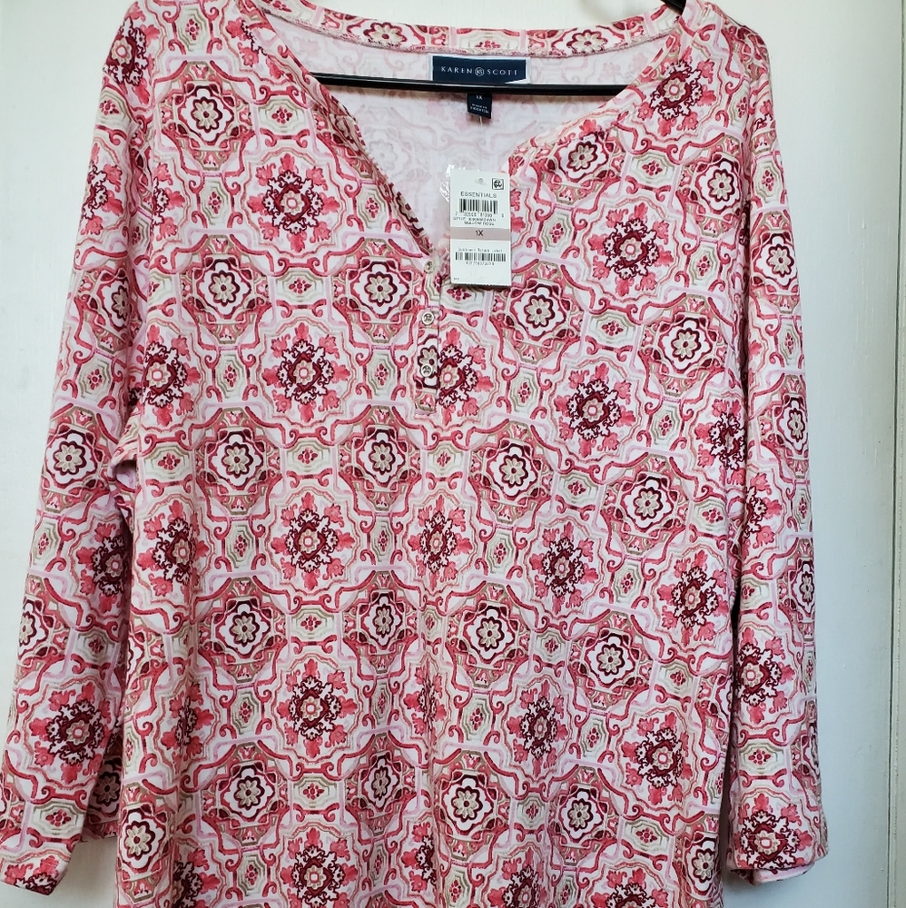 Karen Scott Essential Shirt (Mellow Rose)